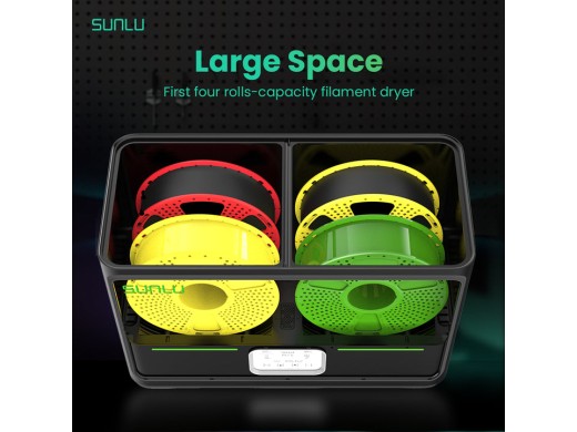 SUNLU FilaDryer S4: Multi-Spool 3D Filament Dryer