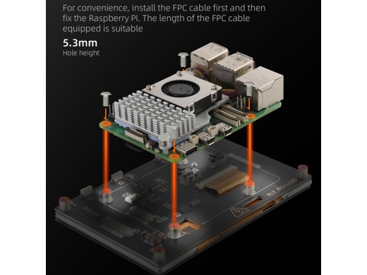 FLY DSI-LCD 5 | 5-tommer Touch Display til RPi & 3D Printere