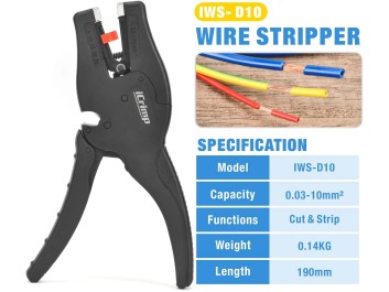 IWS-D10 Wire Stripper & Cutter – 0.03–10mm² 2