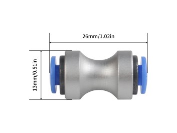 PTFE Adapter for Bambu / AMS / K1 Series – Silver 2