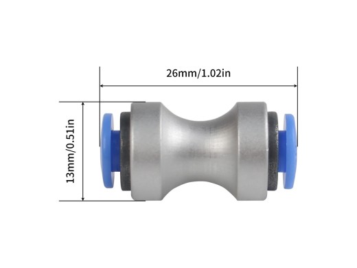 PTFE Adapter til Bambu / AMS / K1 Serie – Sølv