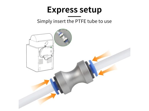 PTFE Adapter for Bambu / AMS / K1 Series – Silver