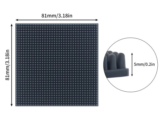Silicone Nozzle Cleaning Brush Pad – Cut-to-Size