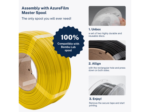 AzureFilm Refill PETG Hyper Speed Filament – Græsgrøn