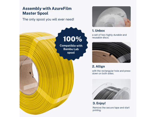 AzureFilm Refill PETG Hyper Speed Filament – Grass Green